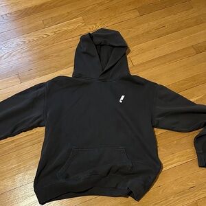 Yahoo Black Hoodie with Exclamation Mark